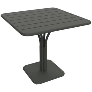 Šedozelený kovový stůl Fermob Luxembourg Pedestal 80 x 80 cm