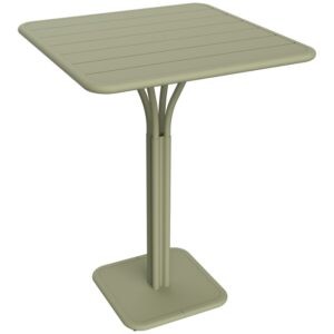 Světle zelený kovový barový stůl Fermob Luxembourg Pedestal 80 x 80 cm