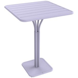 Fialový kovový barový stůl Fermob Luxembourg Pedestal 80 x 80 cm